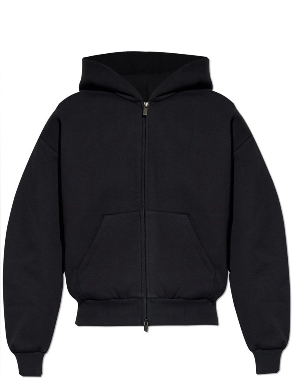 Fear of God Essentials Black Cotton Blend Fleece Hoodie